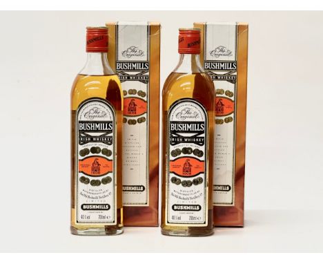 Two bottles of Original Bushmills Irish Whiskey. 70CL. 40% Vol.