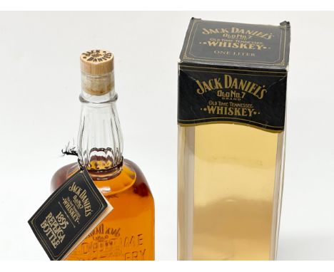 A Jack Daniel's 'Old No 7' brand Tennessee Whiskey, 1895 Replica Bottle. 1L. 43% Vol.