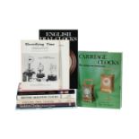 Ɵ HOROLOGICAL REFERENCE BOOKS MAINLY ON 19th CENTURY ENGLISH CLOCKS, SEVEN PUBLICATIONS: