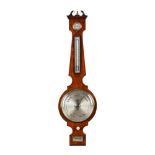 Y A VICTORIAN ROSEWOOD MERCURY WHEEL BAROMETER