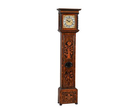 Y&nbspA FINE CHARLES II OLIVEWOOD AND FLORAL MARQUETRY EIGHT-DAY LONGCASE CLOCK WITH TEN-INCH DIALRICHARD JARRATT, LONDON, CI