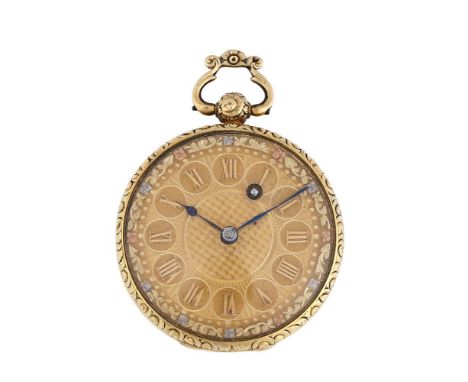 A WILLIAM IV OR EARLY VICTORIAN 18CT GOLD LEVER POCKET WATCHFRODSHAM, LONDON, CIRCA 1830-40The gilt single fusee movement wit