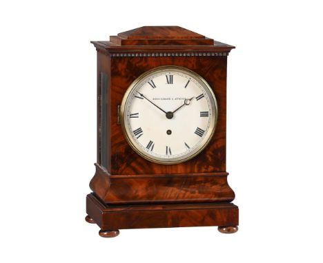 A WIILLIAM IV/EARLY VICTORIAN MAHOGANY BRACKET TIMEPIECE WITH PASSING STRIKEBROCKBANK AND ATKINS, LONDON, CIRCA 1835-40The fo