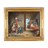 A FINE AND RARE FRENCH QUARTER STRIKING MUSICAL PICTURE CLOCK WITH ANGELUS