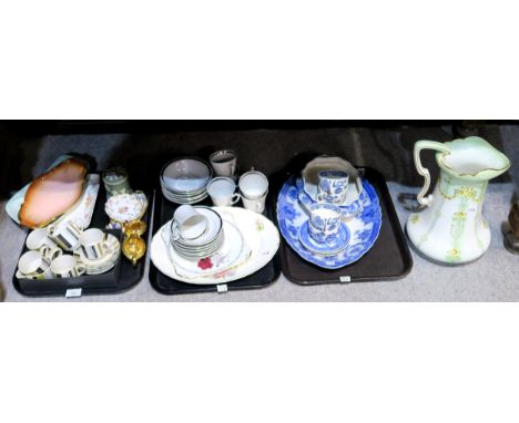 An Art Nouveau style pottery ewer, Midwinter coffee wares, Polish coffee wares and decorative ceramics Condition Report:Not a