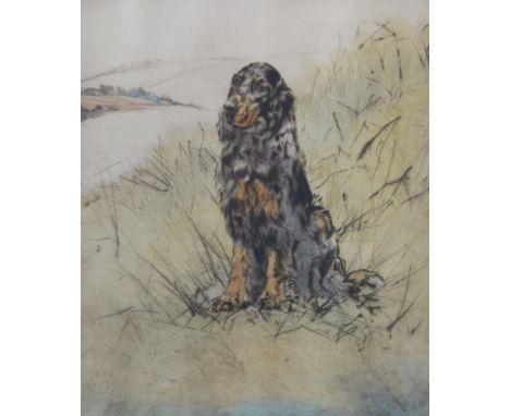 HENRY WILKINSON (BRITISH 1921-2011)&nbsp; GUN DOGS&nbsp; Four coloured etchings, signed and numbered, and four other works (8