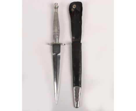 WW2 British 1st Pattern Fairbairn Sykes (F.S) Commando Knife by Wilkinson Sword Co Ltd, good used example of the desirable 1s
