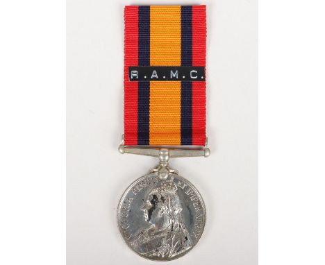 Queens South Africa Medal to the Royal Army Medical Corps, medal with no clasp, awarded to “10356 PTE. E. GOODRIGHT R.A.M.C.”