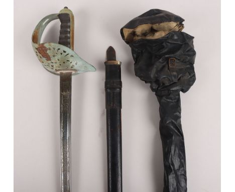 Indian Army 1897 Pattern Infantry Officers Sword by Wilkinson Sword, blade numbered ‘65827’. Hilt of universal pattern with c