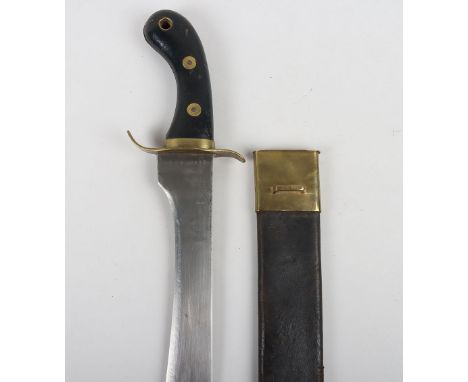 Continental Infantrymans or Pioneers Sidearm, Possibly Scandinavian, swollen single edge blade 43.5cms stamped 8 R 6 K No.128