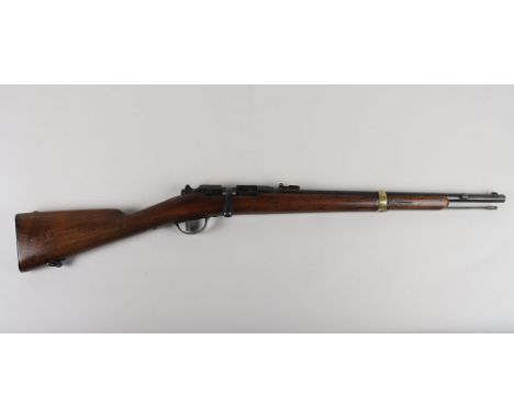 French Gras M80 Bolt Action Carbine No.91036, barrel 51.5 cms stamped MANUFACTURE D’ARMES St Etienne Mle1874, M  80, breech s