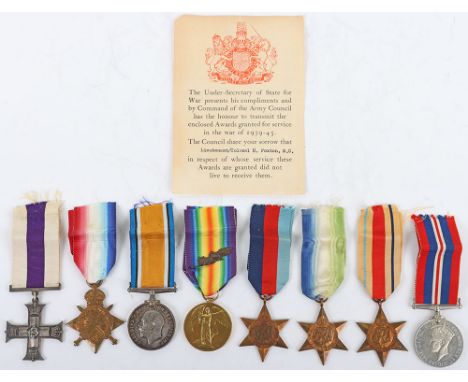 Great War Royal Army Medical Corps Military Cross Medal Group of Eight to a Lieutenant Colonel who was Killed in Action on th