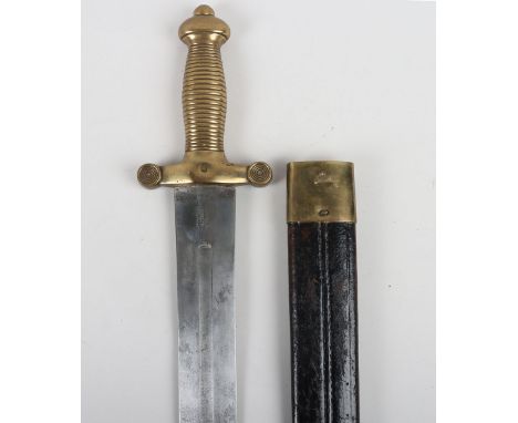 Continental Infantrymans Sidearm Gladius, broad straight double edge blade 48.5cms cut with a central fuller and stamped WEYE