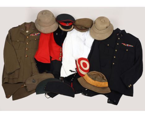 Impressive and Large Uniform and Headdress Collection of Major Thomas Vivian Upton M.B.E, Royal West Kent Regiment, Formerly 