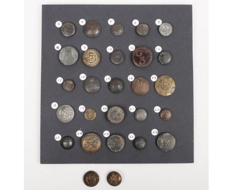 Unusual Group of Early British Military Buttons Recovered from the River Thames, London and adjacent docks by Ronald Goode fo