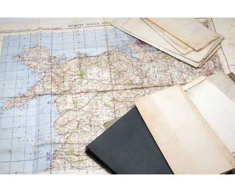 ASSORTED VINTAGE FOLDING MAPS, including 1940s War Dept. maps, viz. Blackpool & Preston, Keswick & Ambleside, North Wales & M