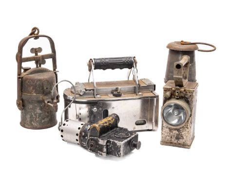 ASSORTED MINING INSTRUMENTS, comprising Caselle Gravimetric Dust Sampler type 113A, Wolf safety lamp, Oldham & Son Type OD la
