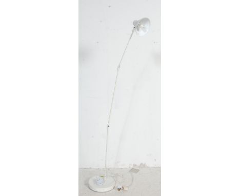 Habitat - A contemporary 20th Century retro vintage style modernist standard lamp light by Habitat. The lamp of white painted