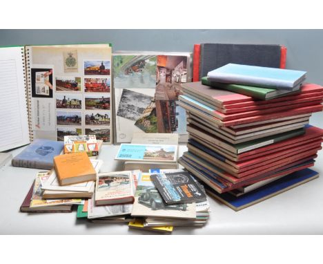 Of Railwayana interest - A collection of 1960s vintage railway related ephemera to include post card albums, approx 20 editio