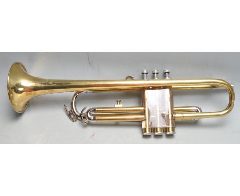 A vintage 20th century Zenith Trumpet by J R Lafleur. Marked Foreign. Comes with instruction manual and hard cover carry case