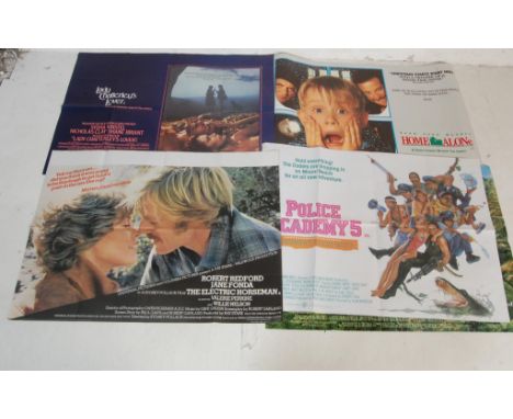 A collection of original vintage movie / cinema advertising posters to include an original c1991 Home Alone British cinema po