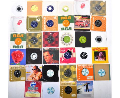 Rock / Pop / Jazz - A mixed group of 30+ 45 7" singles of varying artists to include David Bowie Rebel Rebel (LPBO 5009) and 