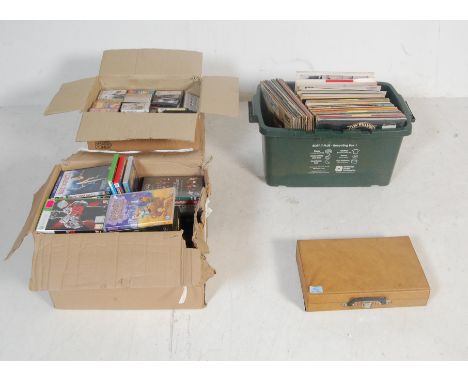 A large collection of vintage 20th century 12” vinyl records to include various artist, most of them Jim Reeves records, alon