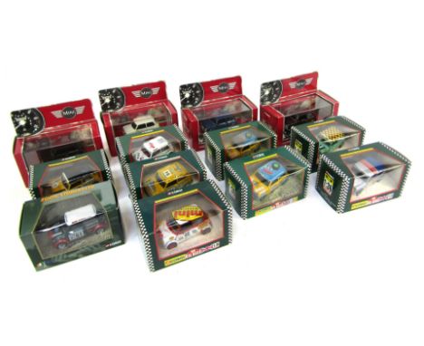 Corgi boxed Minis, including CC82207 Mini 40 in Old English White, Corgi Classics Mini Mania 136 Minis including 04421 Kenya 