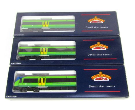 A Bachmann Branchline OO gauge Class 170/6 three car DMU Central Trains, boxed. 