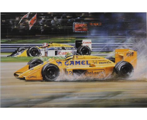 After Andrew Kitson. Formula 1 - Ninety One, The FIA Formula One World Championship 1991, signed limited edition print 1/500,