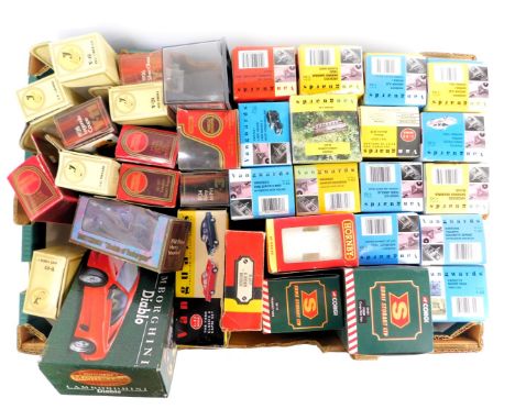 Hornby Matchbox Corgi and other diecast vehicle empty boxes. (1 box)