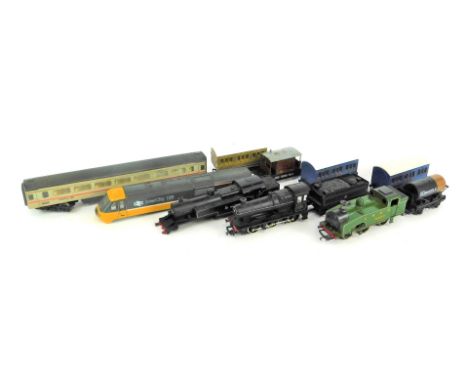Various locomotives, rolling stock and chassis, including a Lima 0-6-0T LNER locomotive, Bachmann Branchline 4MT locomotive b