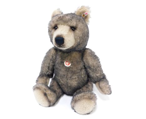 A Steiff Alpaca wool Big Bear growler Teddy Bear, grey tipped, limited edition 146/500, 53cm high, boxed with certificate.