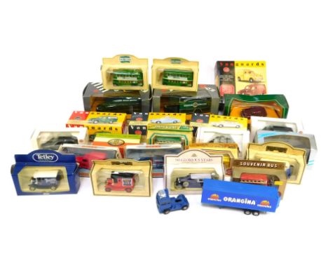 Various diecast vehicles, to include Vanguards Austin A40 van, Ford Anglia, Triumph Herald, a Corgi Classics Q949-19 Bedford 