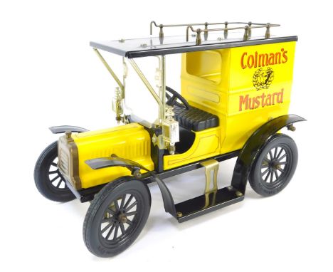 A limited edition of Ipswich tinplate model car, in the style of George Carette, 1:13 scale, for Colman's Mustard, boxed. 