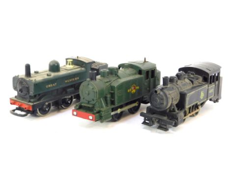 Three tenders, comprising a Hornby Great Western, a Jouef British Railway 708 locomotive, and a Lima 41312 locomotive. (3)