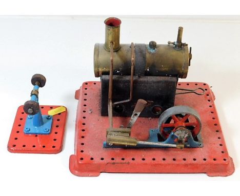 A vintage Mamod stationary steam engine &amp; accessory