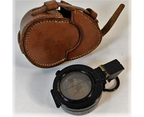 A WW2 era compass with pouch a/f 