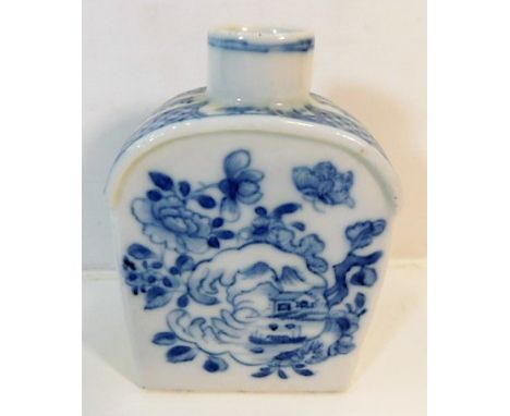 A 19thC. Chinese porcelain tea caddy 4.75in tall