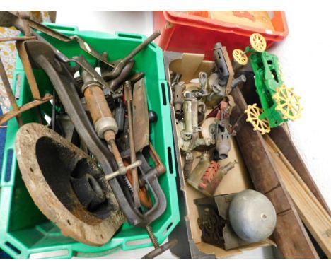 Two boxes of tools &amp; other sundries 