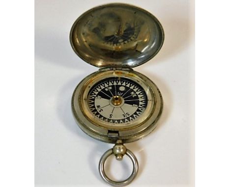 A WW1 military compass in case marked Dennison, Birmingham 1916