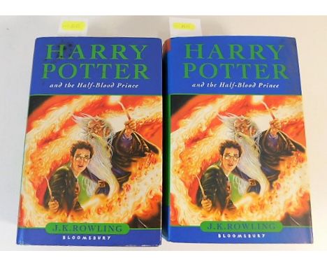 Two Harry Potter &amp; the half Blood Prince books, first edition, both with print error