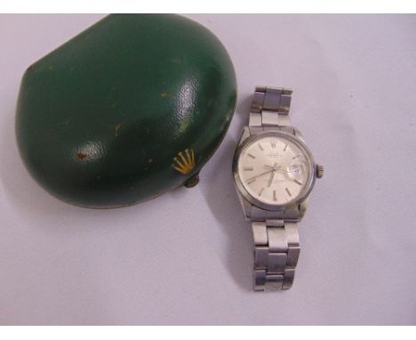 Rolex Oyster Perpetual Date stainless steel Superlative Chronometer on original Rolex stainless steel bracelet with original 