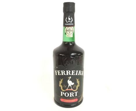 A bottle of Ferreira port, superior ruby. This lot cannot be posted