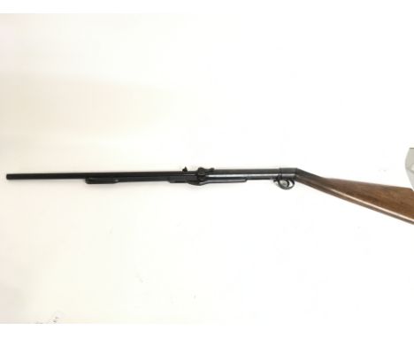 A vintage BSA improved model D air rifle, 110cm long.