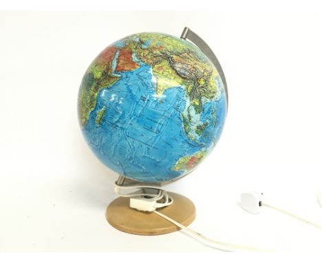 A vintage light up Scan-Globe A/S made in Denmark. 39cm tall. Postage category C