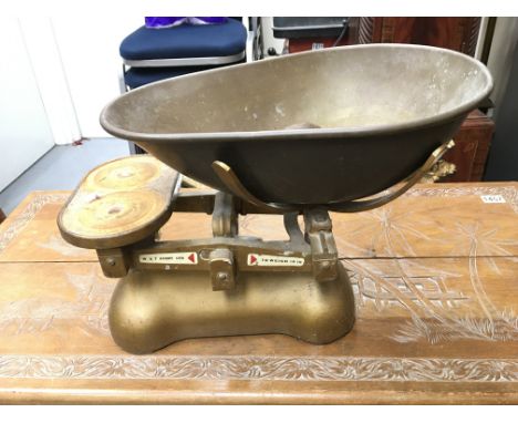 A set of vintage W&T Avery shop scales