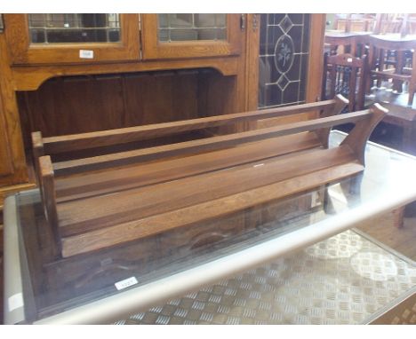 Two Ercol plates racks
