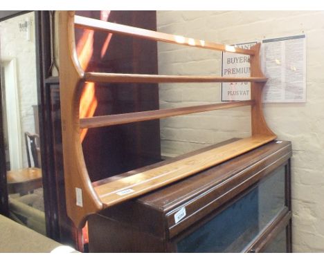 A light elm Ercol plate rack