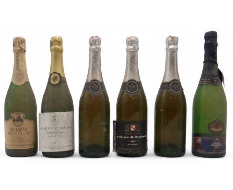 SPARKLING WINE To include three bottles of PRINCE DE BRABANT Brut Vin Mousseux, one KRONE BOREALIS 1988 75cl 11.5% vol, one T